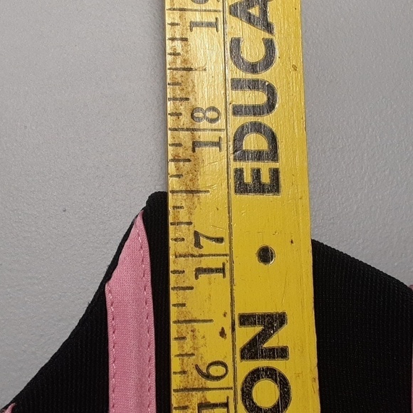 JS Y2K Baddie Cropped Pink Black Back Zip Square Front Sleeveless Top - Picture 3 of 8